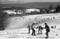 1970  Schülerskirennen Rennstrecke auf der «Escherwiese»