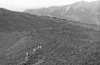 1982  Ferienhaus «PizBeverin», Obertschappina /  Klassenlager 6. Kl. Fuchs Wanderung von Ausserglas nach Obergmeind