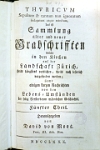 David von Moos: Sammlung alter und neuer Grabinschriften  Grabsprüche in der Kirche Langnau 1713-1751