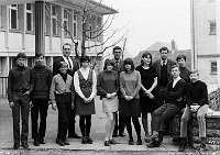 Klassenfoto Langnau 1968  2.3.1968, Hans Hedinger, Heiner Hotz, Martin Hörler; Sek. Wolfgraben