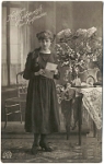 März 1921  Glückwünsche zur Konfirmatin für Berta Hoch, Langnau