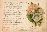 Poesiealbum 1899-1913  von Anna Urner, Langnau 26.11.1897, Deine Taufpatin S. Hofmann-Huber