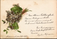 Poesiealbum 1899-1913  von Anna Urner, Langnau 21.10.1897, Deine Cousine Sophie Hofmann