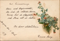 Poesiealbum 1899-1913  von Anna Urner, Langnau 5.4.1899, Deine Mitschülerin Emma Lang