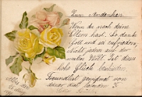 Poesiealbum 1899-1913  von Anna Urner, Langnau 25.3.1899, Deine Freundin Lidia Bühler