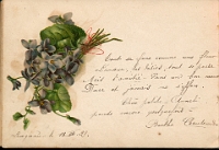 Poesiealbum 1899-1913  von Anna Urner, Langnau 13.4.1899, Berthe Chantends