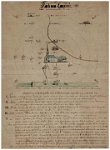 Langnau  Karte von Langnau am Albis Heinrich Hitz, Schulmeister Originalzeichnung von 1807