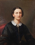 Frauenportrait  Frauenportrait, Oel auf Leinwand Konrad Hitz, 1864