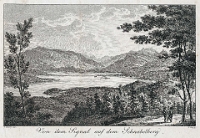 Albis  Von dem Signal auf dem Schnabelberg Stich von Franz Hegi, nach einer Zeichnung von Johann Jakob Wetzel 1814