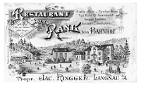 Restaurant Rank, 1900  Ansichtskarte Lithografie