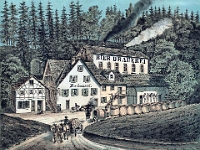 Brauerei Langnau  Brauerei Langnau Lithografie, um 1889 unbekannter Kuenstler