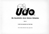 UDO  der kleine Elefant, gezeichnet von Gerd Baur, 1954