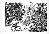 UDO  der kleine Elefant, gezeichnet von Gerd Baur, 1954