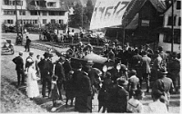 1921 Zuverlässigkeitsfahrt auf den Albis  Start bei der Mühle Adliswil