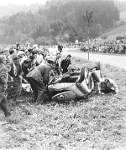 1951 Bergrennen auf den Albis  Unfall im Mittelalbis