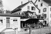 1930  Schmiede Heinrich Kronauer, Unterdorf Langnau