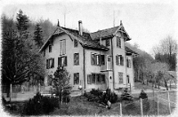 1900  Restaurant Wildpark Langenberg, retuschierte Postkartenvorlage