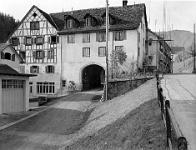 1960  Alte Dorfstrasse, Mühle Langnau (Blidor)