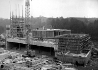 1968  Rohbau der katholischen Kirche