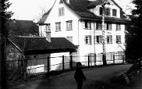 September  1921 / "Tannenguetli" an der Alten Dorfstrasse : 1921 "Tannegüetli" an der Alten Dorfstrasse Langnau (Firma Schne