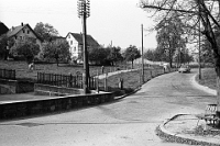 Juli  1.10.1972 / Kreuzung Oberdorf vor der Tieferlegung der Albisstrasse