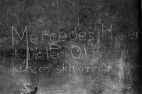 August  16.3.1973 / «Graffiti» am Muehlebogen bei der Blidor