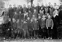 Klassenfoto Langnau 1924  1924, Albert Stiefel, 6., 7.  & 8. Kl. Wolfgraben