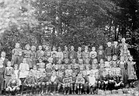 Klassenfoto Langnau 1909  1909, Rudolf Hägni, 3. Kl. Wolfgraben
