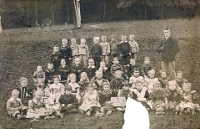 Klassenfoto Langnau 1897  1897, Vikar Hess, Unterstufe