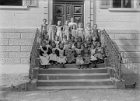 Klassenfoto Langnau 1903  1903, Emma Blum, Arbeitsschule Wolfgraben