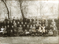 Klassenfoto Langnau 1907  1907, Ida Weiss, Unterstufe Wolfgraben