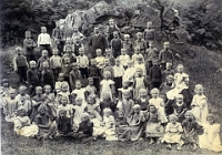 Klassenfoto Langnau 1912  1912, Rudolf Hägni, 3. & 4. Kl. Wolfgraben