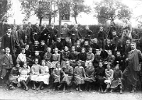 Klassenfoto Langnau 1916  1916, Peter Aliesch, Fr. E. Schlatter, Peter Aebli, Sek. Wolfgraben
