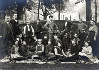 Klassenfoto Langnau 1916  1916, Peter Aliesch, Fr. E. Schlatter, Peter Aebli, Sek. Wolfgraben