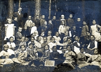 Klassenfoto Langnau 1919  1919, Hermann Riedweg, 3. & 4. Kl. Wolfgraben