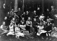 Klassenfoto Langnau 1919  1919, Peter Aebli, Frl. E. Schlatter, Peter Aliesch, Sek. Wolfgraben