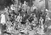 Klassenfoto Langnau 1922  1922, Albert Stiefel, 6., 7. & 8. Kl. Wolfgraben