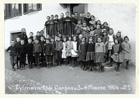 Klassenfoto Langnau 1925  1925, Paul Gimpert, 3. & 4. Kl. Altes Schulhaus