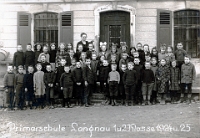 Klassenfoto Langnau 1925  1925, Luise Keller, 1. & 2. Kl. Altes Schulhaus