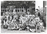 Klassenfoto Langnau 1951  19.9.1951, Frau Appenzeller, Kindergarten im Widmer