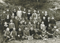 Klassenfoto Langnau 1935  21.2.1935, Luise Keller, Unterstufe Altes Schulhaus