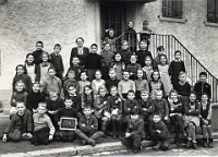 Klassenfoto Langnau 1945  1945, Luise Keller, Unterstufe Altes Schulhaus