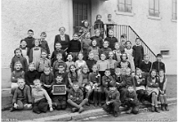 Klassenfoto Langnau 1945  5.12.1945, Luise Keller, Unterstufe Altes Schulhaus