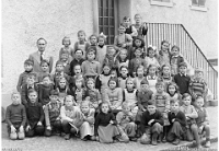 Klassenfoto Langnau 1949  15.3.1949, Otto Buchschacher, Unterstufe Altes Schulhaus.