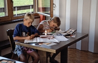 Schule Langnau 1989  Klassenlager 6. Kl. Obertschappina GR : Langnauer Klassenlager 6. Kl. Obertschappina GR