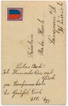 März 1921  Glückwünsche zur Konfirmatin für Berta Hoch, Langnau