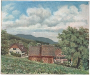 Unteralbis, 1952  Albert Fleury, Rütibohl Ölbild