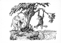 UDO  der kleine Elefant, gezeichnet von Gerd Baur, 1954