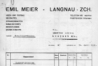 Langnauer Gewerbe  Briefköpfe 19. & 20. Jhd.