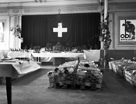 Langnau  1940 / Obstmesse im Ausaal